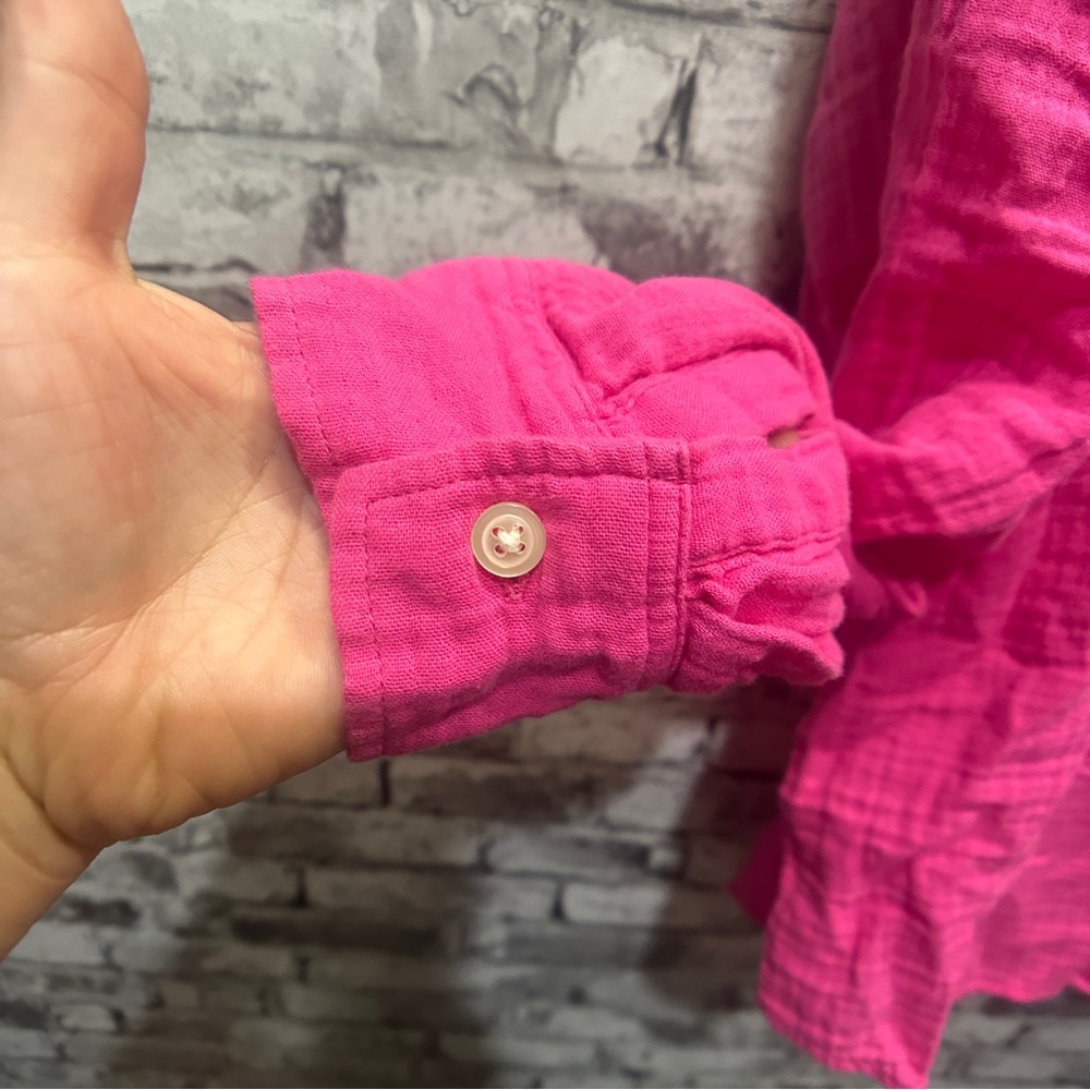 EUC GAP Pink Button-Down Shirt Size L - Picture 6 of 13
